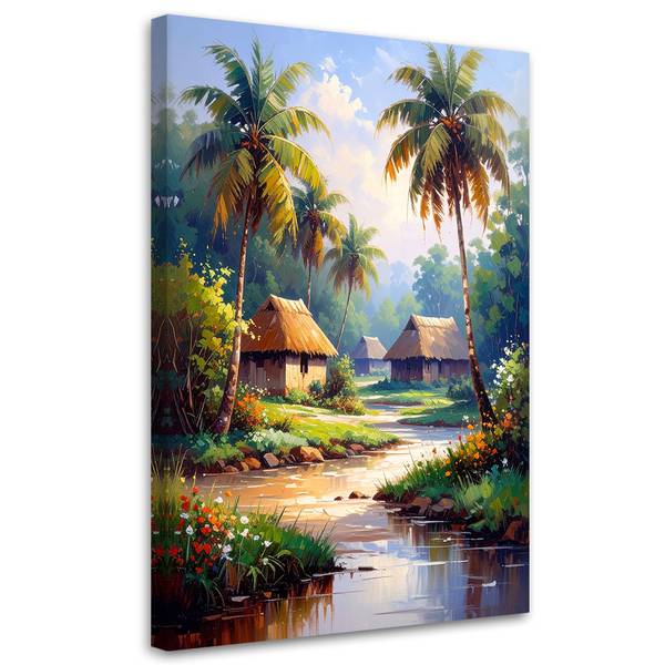 Wandbild Landschaften Polyester - 80 x 120 x 3 cm