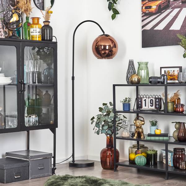 Stehlampe Cesaro Aluminium - Klarglas - 11 x 141 x 105 cm