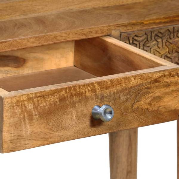 Konsolentisch BERRIN Mango Flurtisch Braun - Massivholz - 102 x 79 x 30 cm