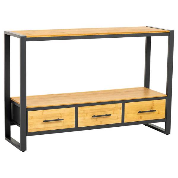 Empfangstisch Eclipse Braun - Metall - 120 x 79 x 35 cm