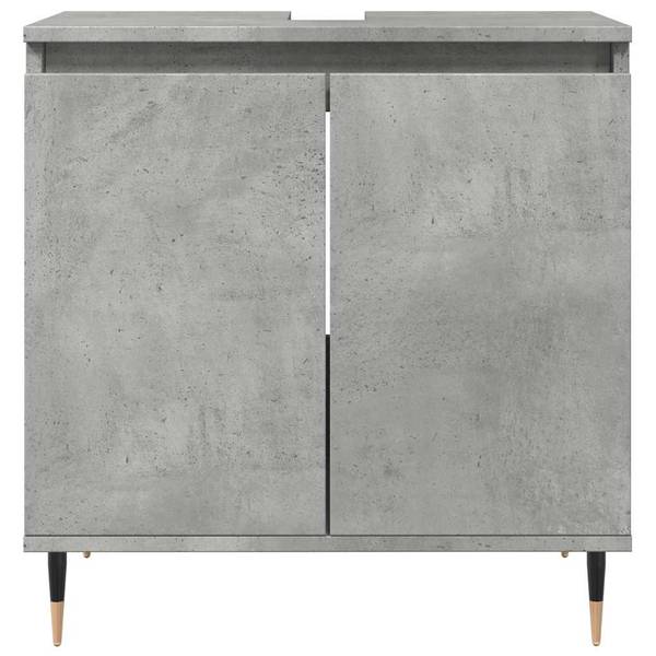 Badkamerkast 857213 grijs - plaatmateriaal op houtbasis - 58 x 60 x 33 cm