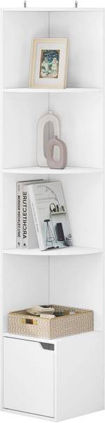 Bücherregal Marlon Weiß - Holzwerkstoff - 30 x 158 x 30 cm