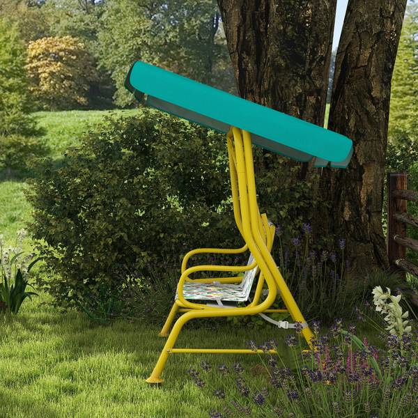 Kinder Hollywoodschaukel 3E1-008V00GN Grün - Metall - 75 x 120 x 112 cm