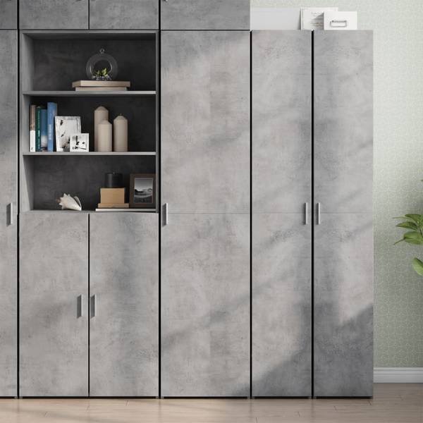 Highboard DE6177 Grau - Holzwerkstoff - 45 x 185 x 43 cm