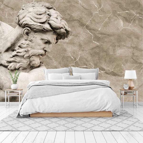Fototapete Skulptur von NEPTUN Beton Beige - 450 x 300 x 300 cm