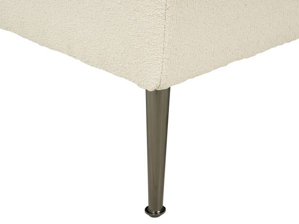 Chaiselongue RIOM Schwarz - Weiß - Naturfaser