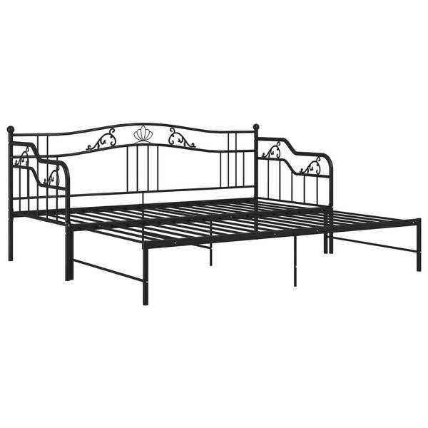 SchlafsofaGestell M669101 Schwarz - Metall - 206 x 92 x 185 cm