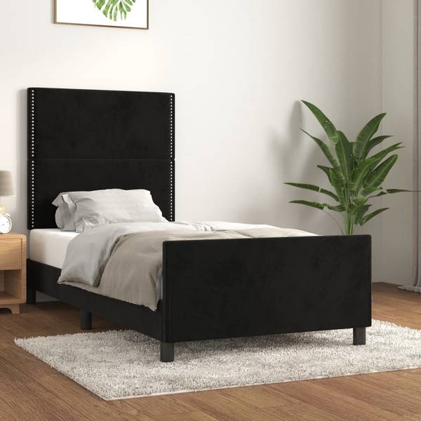Bettgestell mit Kopfteil X306 Schwarz