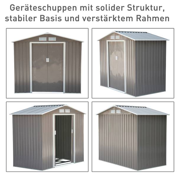 Gerätehaus 845-030GY Grau