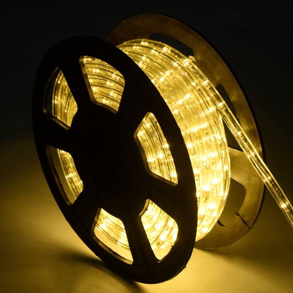 20M LED Lichterschlauch Weiß - Kunststoff - 30 x 10 x 30 cm