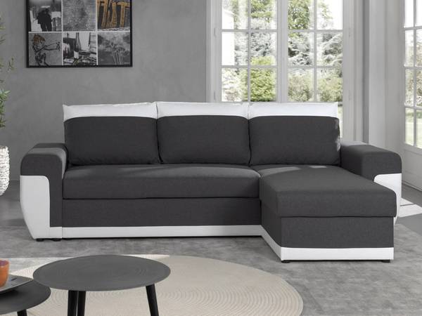 Canapé d'Angle réversible MILAN Blanc