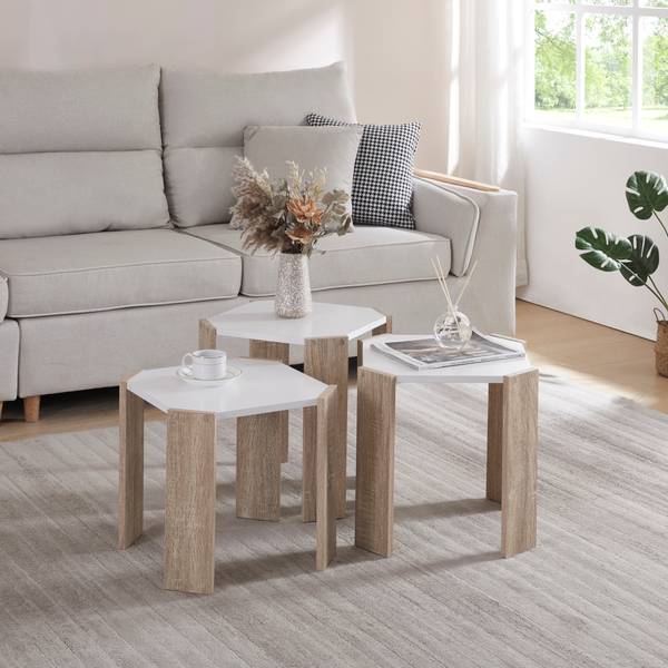 Couchtisch Rantasalmi 3-tlg. Holzwerkstoff - 39 x 42 x 39 cm