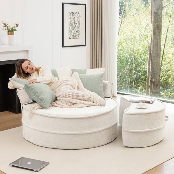 Sessel ID-TRY Beige - Polyester - 163 x 66 x 121 cm