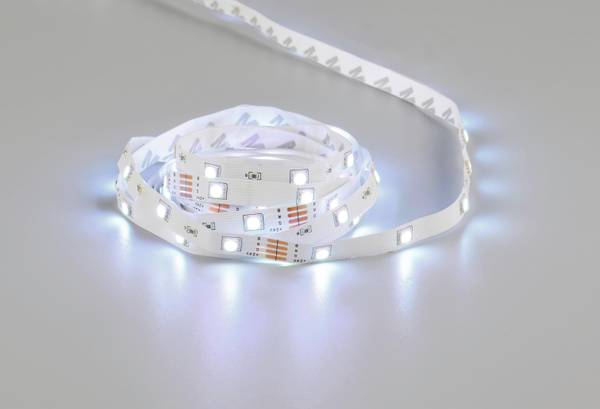 LED-Strip LICHTI2 Weiß - Metall - Kunststoff - 1 x 1 x 1 cm