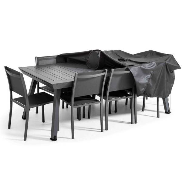 Schutzhülle Gartentisch Cov Up Schwarz - Textil - 1 x 60 x 240 cm