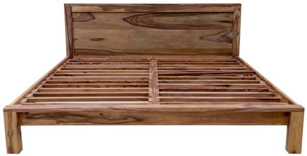 Bett Kali Braun - Sheesham - 186 x 85 x 216 cm