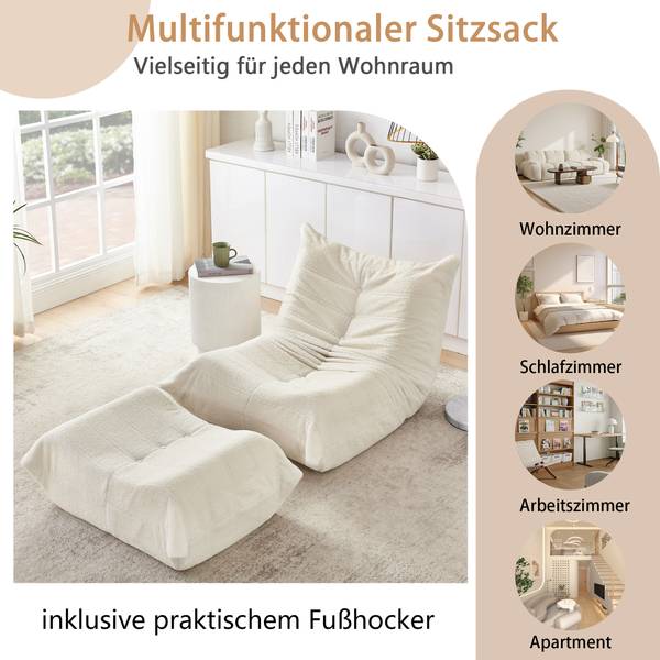 Lazy Sofa NEXUSCLARITY Beige