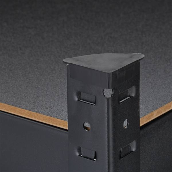 Schwerlastregal mit 3 Ebenen Schwarz - Stahl - 60 x 90 x 40 cm