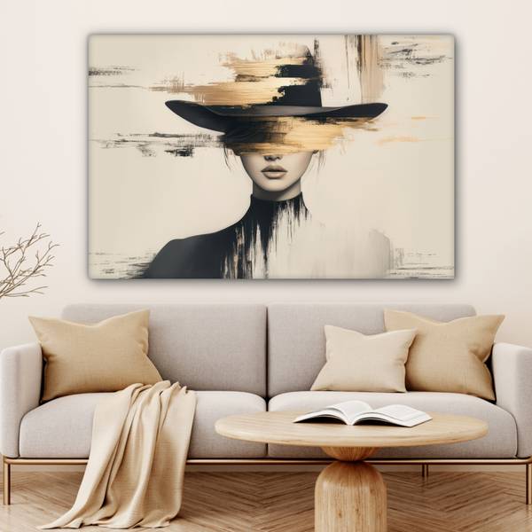 LEINWANDBILD Frau 120 x 80 cm