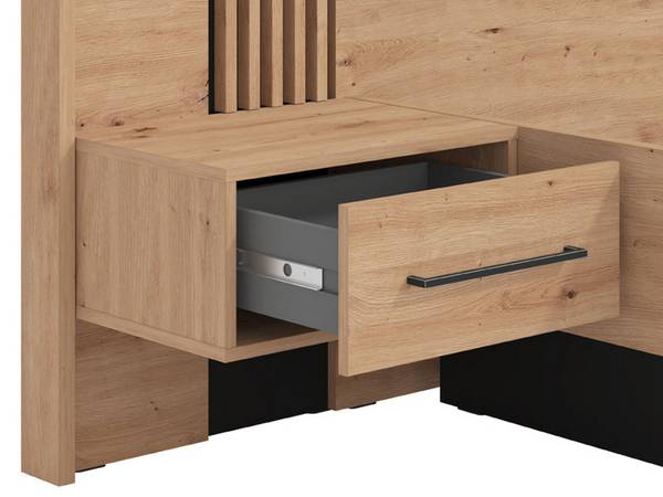 Doppelbett-Kasotto Braun - Holzwerkstoff - 209 x 116 x 268 cm