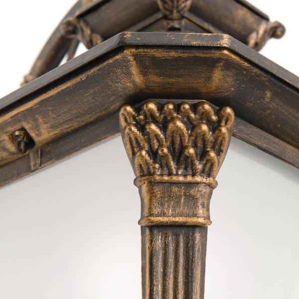 Außenleuchte Aiko Braun - Metall - 23 x 47 x 29 cm