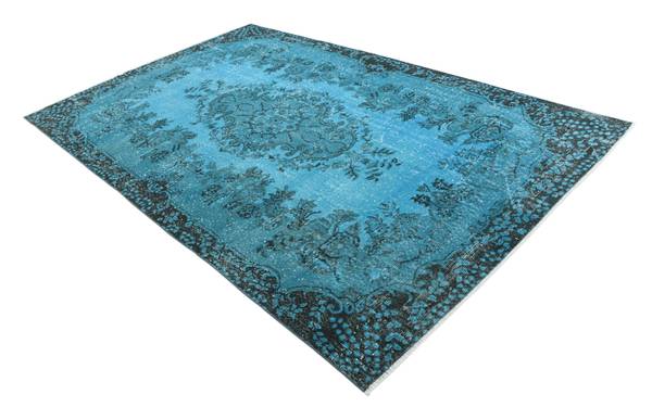 Teppich Ultra Vintage DCCCXLV Blau - Wolle - 175 x 1 x 282 cm