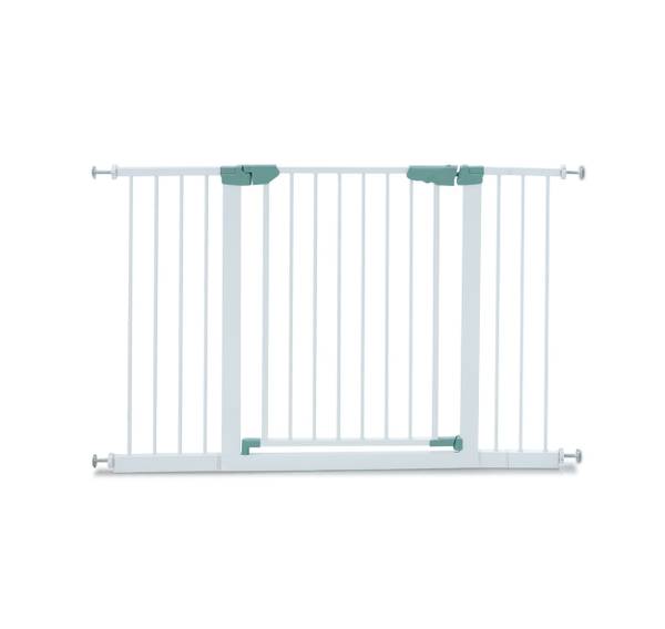 Türschutzgitter BE10009WH Weiß - Metall - 2 x 76 x 132 cm