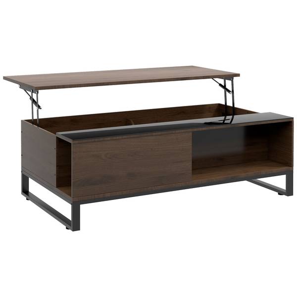 Salontafel 839-687V00WN bruin - plaatmateriaal op houtbasis - 58 x 36 x 102 cm