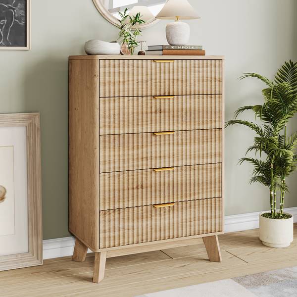 Sideboard SQOP01 Braun - Massivholz - 40 x 108 x 73 cm