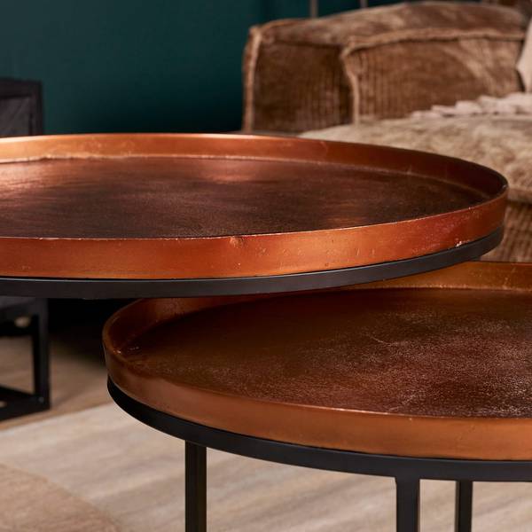 Salontafel Clive metaal - 70 x 50 x 0 cm