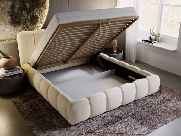 Polsterbett CLOUD Beige - Liegefläche Breite: 180 cm