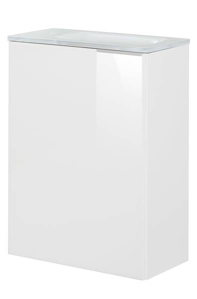 Waschbeckenunterschrank SBC Kara Weiß Weiß - Holzwerkstoff - 60 x 70 x 34 cm