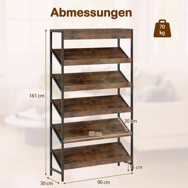 Bücherregal ON33279 Braun