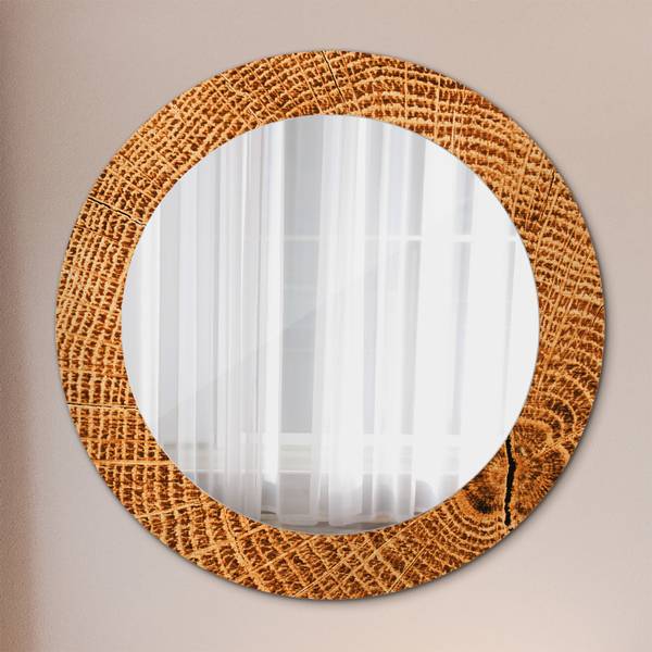 Dekospiegel Quercus Arbor Orange - Spiegelglas - 60 x 60 x 1 cm