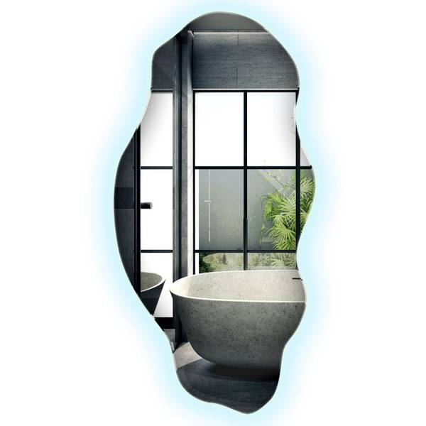 Led-Spiegel Welle 45 x 90 cm
