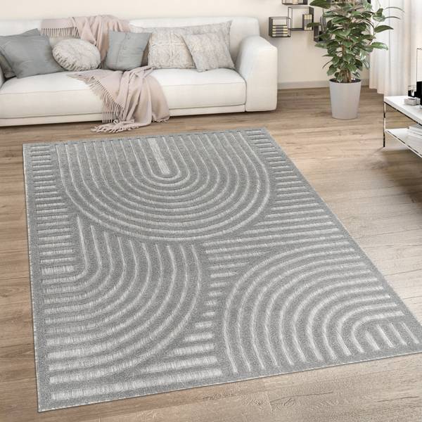 OUTDOORTEPPICH 120/120 cm Livorno 674 Grau