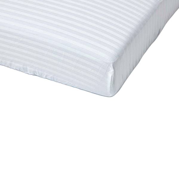 Spannbettlaken Kinderbett Damast 2er-Set Weiß - 60 x 120 cm