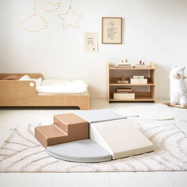 Montessori Spielzeugregal ELLIPSE Holzwerkstoff - 35 x 60 x 70 cm