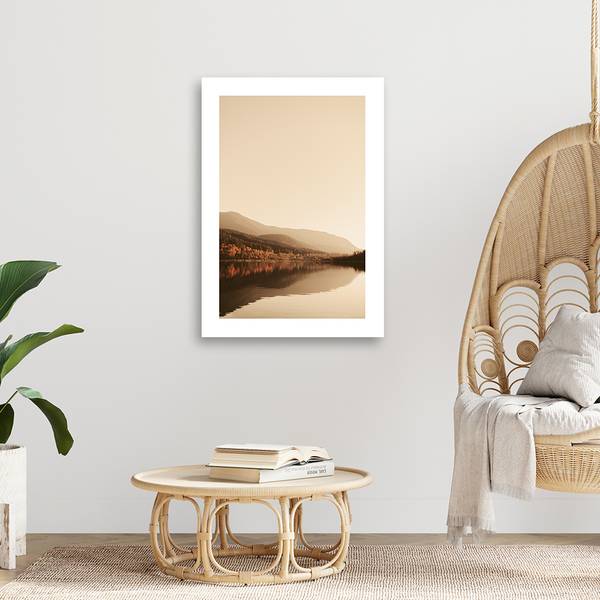 Wandbild ruhiger see 80 x 120 cm