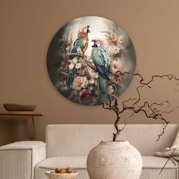 BILD Papageien 60 x 60 cm