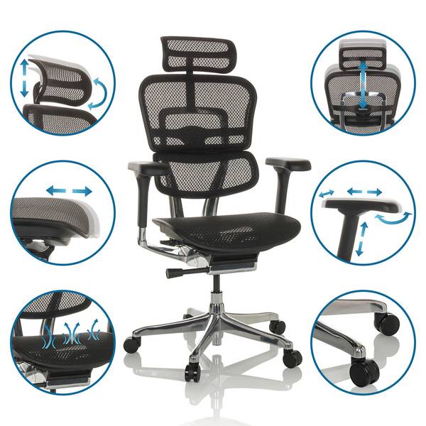 Chefsessel ERGOHUMAN GEN2 Schwarz