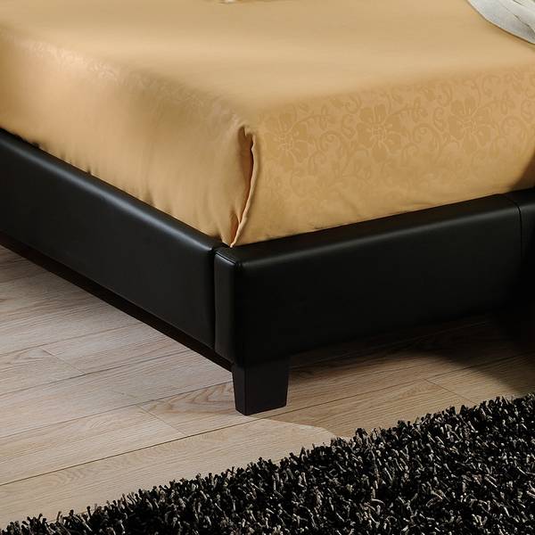 LED-Bed Parijs  met matras zwart - 140 x 149 cm