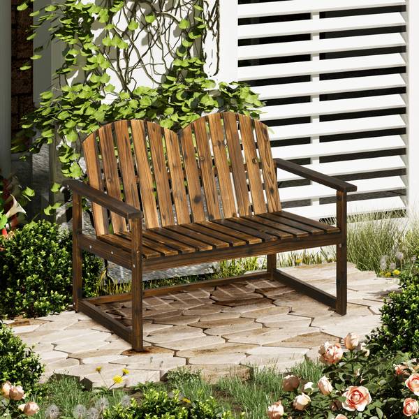 Gartenbank 84G-106V00DW Braun - Massivholz - 63 x 86 x 114 cm