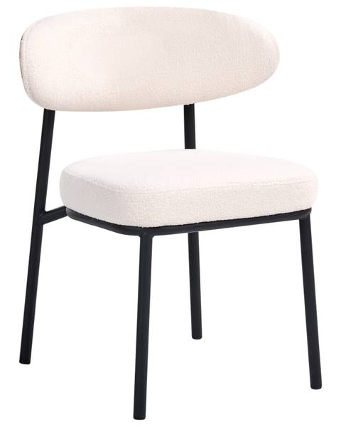 Chaise de salle à manger WINTON Noir - Marron - Blanc - Fibres naturelles - 61 x 78 x 54 cm