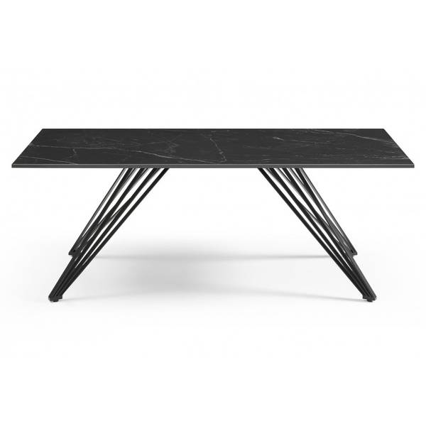 Table basse céramique INDIANA 01 Noir - Céramique - 120 x 45 x 60 cm