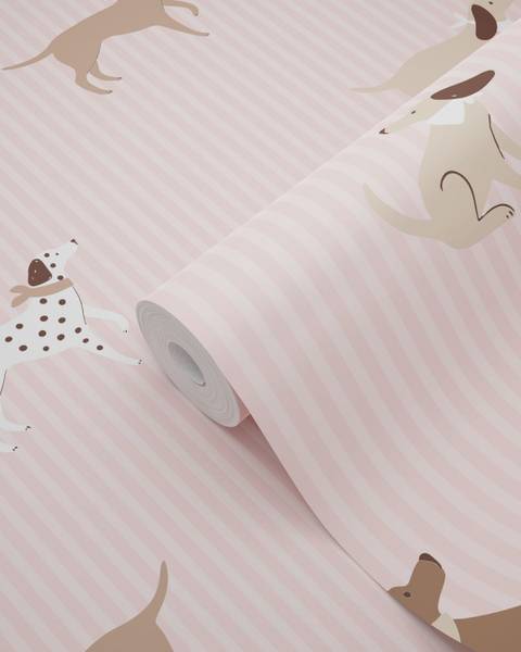Tapete 132021 Pink - Papier - 50 x 900 x 50 cm