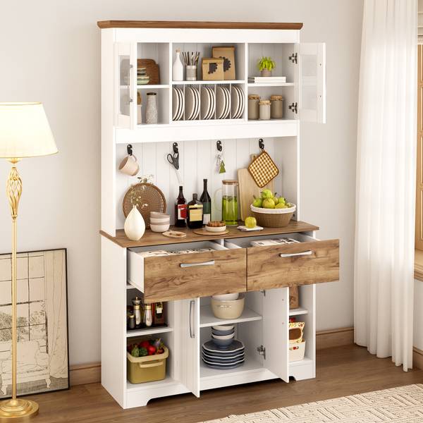 Sideboard Eurynom Ⅵ Braun - Weiß - Holzwerkstoff - 106 x 177 x 39 cm