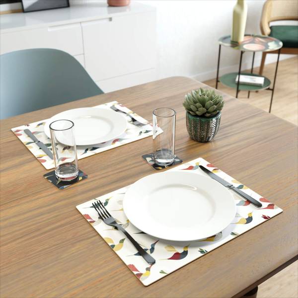 Design-Tischset Ally & Friends 2er Set Eukalyptus - 30 x 1 x 40 cm
