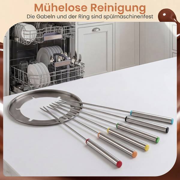 Fondues QE32864PQ Braun - Metall - 19 x 17 x 19 cm