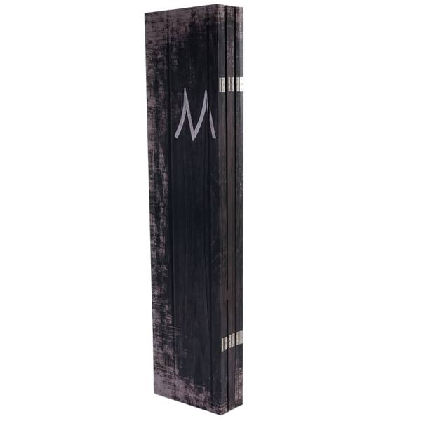 Fotopartition Retro zwart - wit - deels massief hout - 240 x 180 x 2 cm